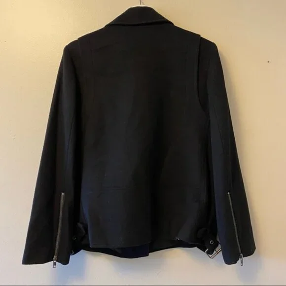 NEW Rebecca Minkoff Brando Wool Blend Moto Jacket